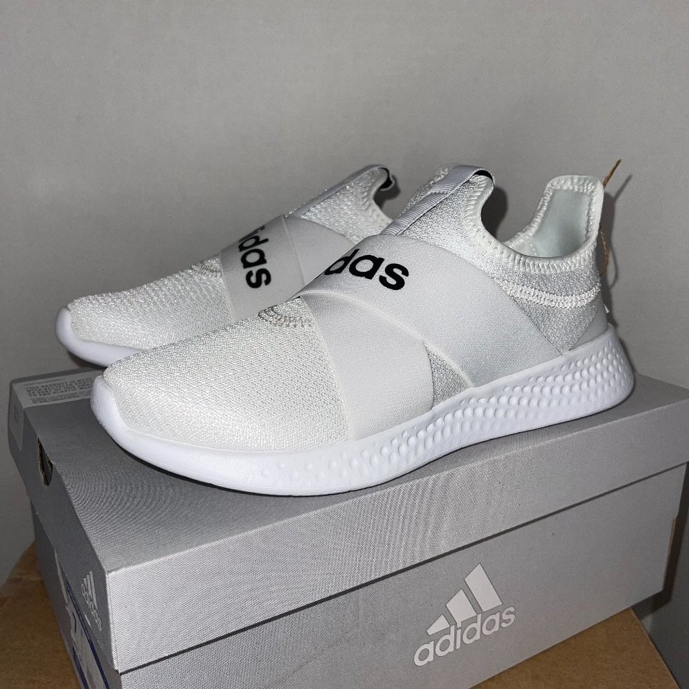 NEW WOMEN'S ADIDAS PUREMOTION ADAPT (FX7325) WHITE SIZE 10